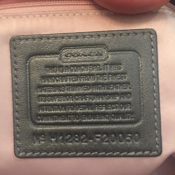 Authentic Coach Gray satin purse and coach wallet - Picture 5 of 6